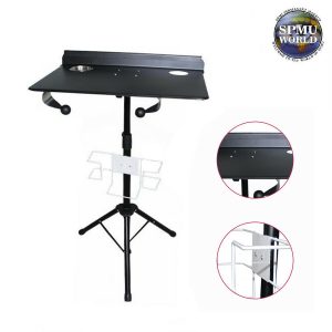 Portable Black Beauty Trolley With Extendable Tray